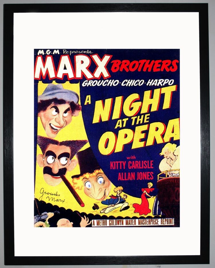 A Night at the Opera Framed Art Print by Film Classics
