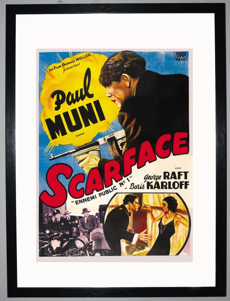 Scarface Framed Art Print by Film Classics