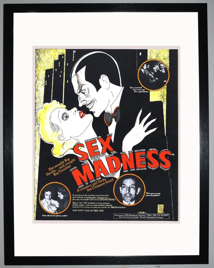 Sex Madness Framed Art Print by Film Classics