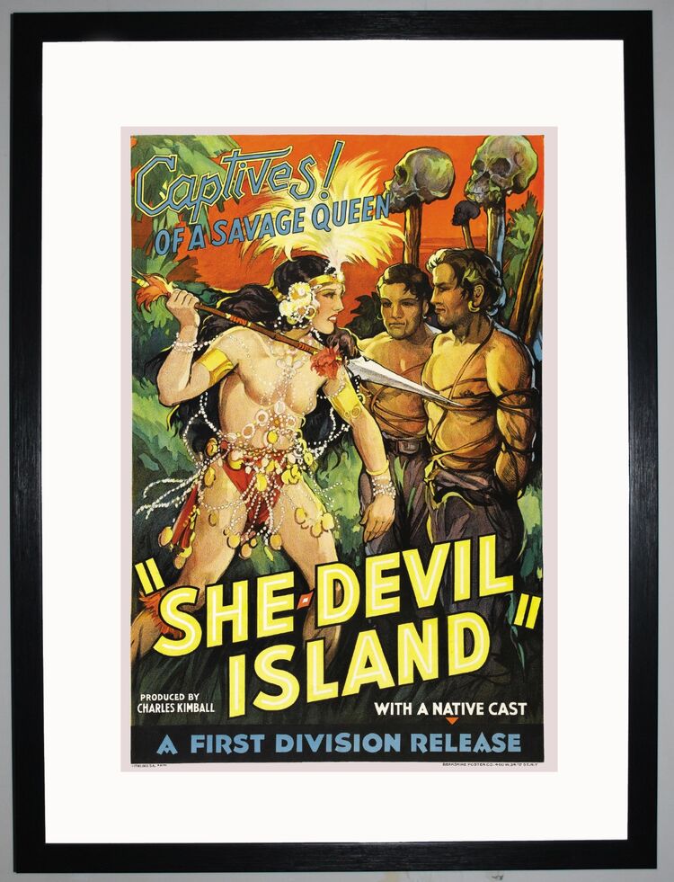 She Devil Island Framed Art Print by Film Classics