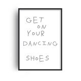 Get On Your Dancing Shoes Retro Music Home Decor Framed Art Print