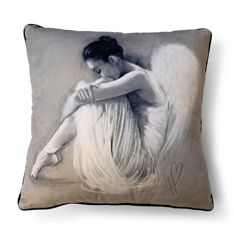 Angel Wings IV Cushion by John Hazel Bowman