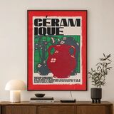 Vintage Céramique Graphic Framed Art Print