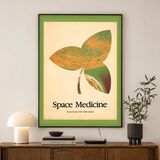 Space Medicine Retro Graphic Framed Art Print
