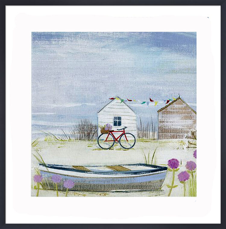 A Trip to the Beach Framed Art Print by Hannah Cole