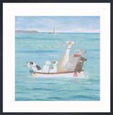 Headwind Framed Art Print by Hannah Cole