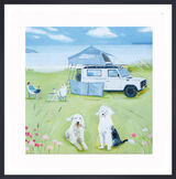 Camping on the Dunes Framed Art Print by Hannah Cole
