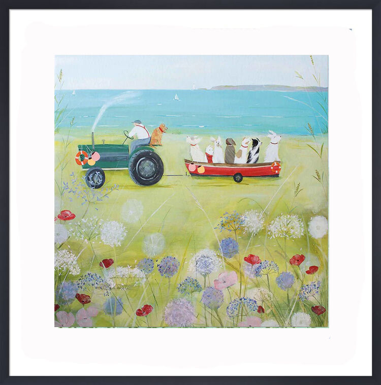 Wind in their Ears Framed Art Print by Hannah Cole