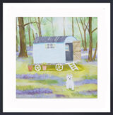 Westie in the Woods Framed Art Print by Hannah Cole