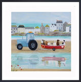 Beach Trip Framed Art Print by Hannah Cole