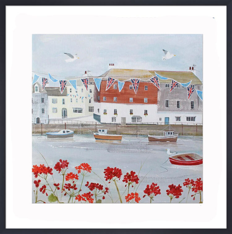 Flying Away Framed Art Print by Hannah Cole