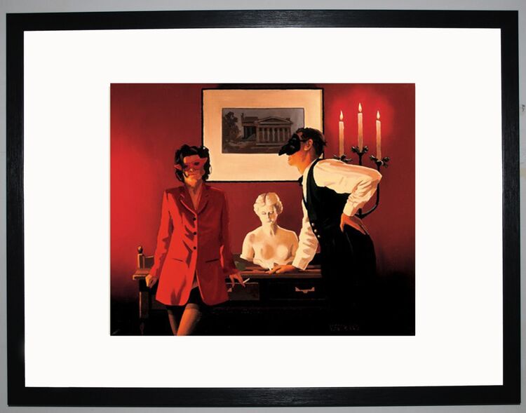 Sparrow and the Hawk Framed Art Print by Jack Vettriano