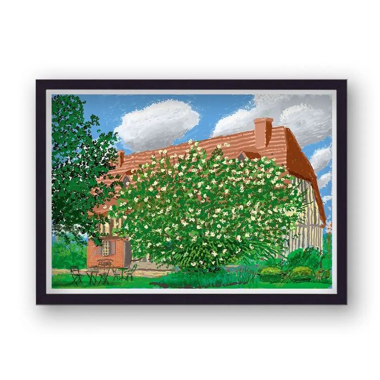 A French Springtime Framed Art Print by David Hockney