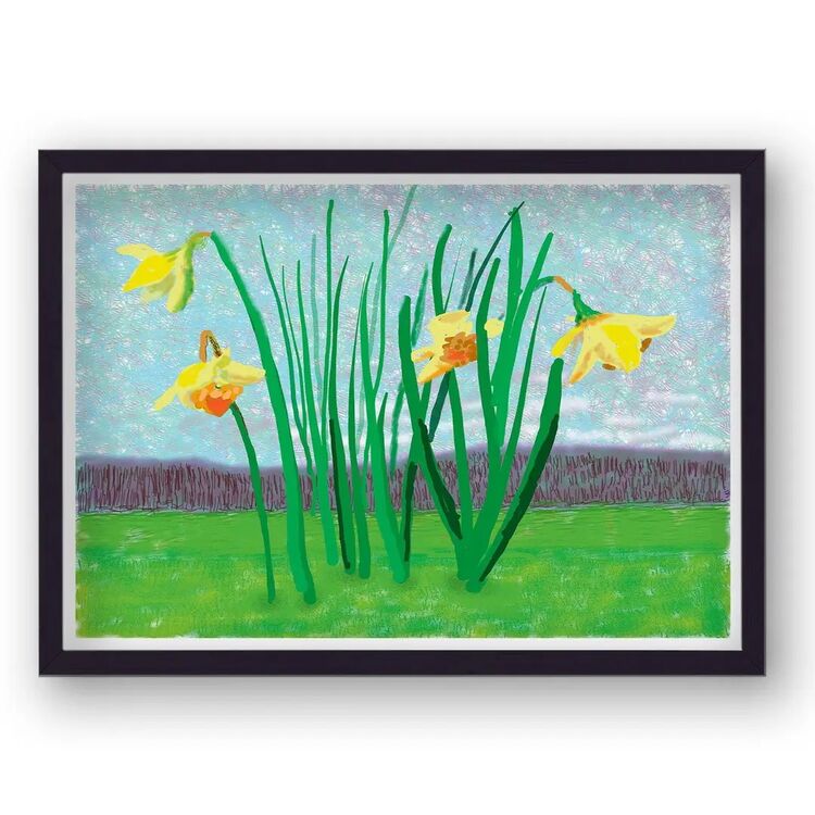 A French Springtime Framed Art Print by David Hockney