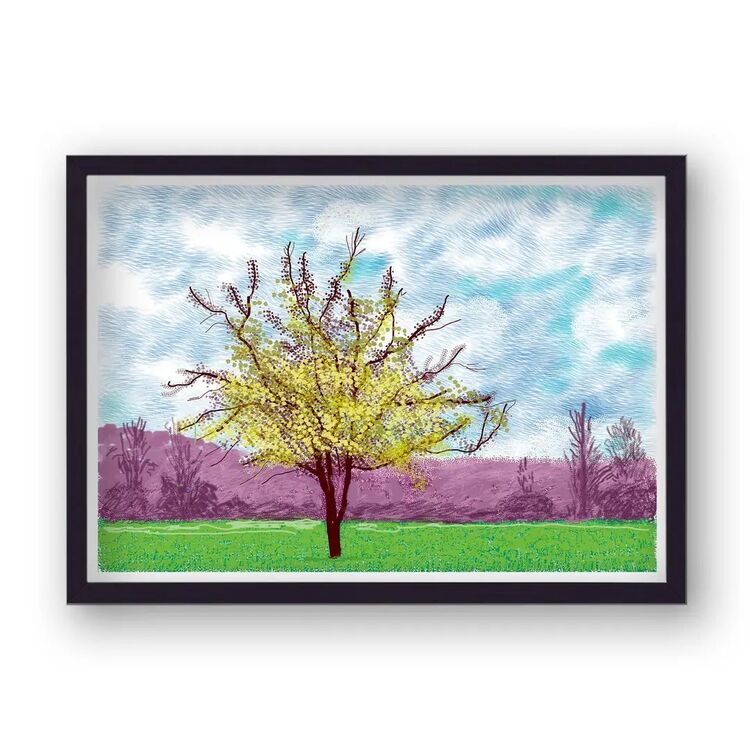 A French Springtime Framed Art Print by David Hockney