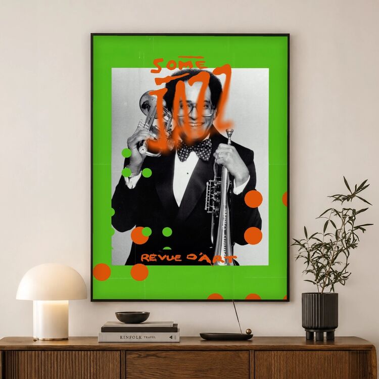 Some Jazz Graphic Framed Art Print