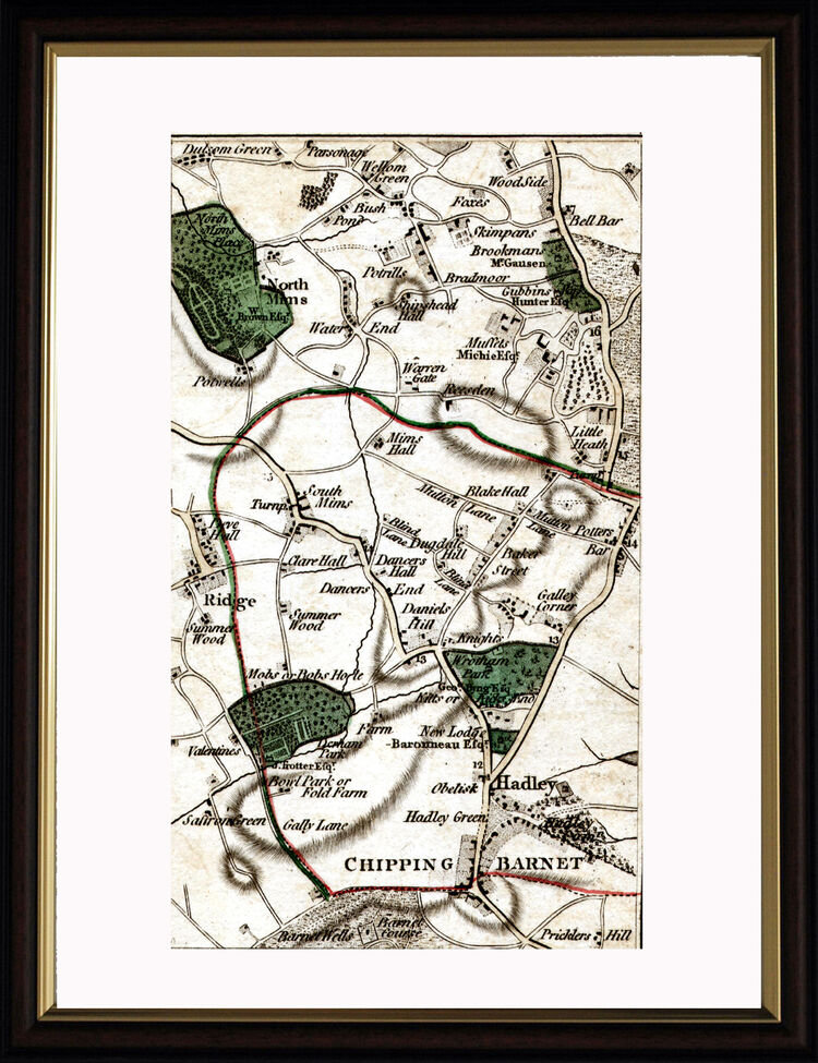 Chipping Barnet Framed Art Print by John Cary