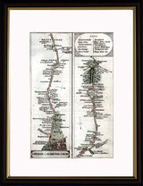 London to Hampton Court Framed Art Print by John Cary