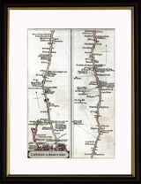 London to Hertford Framed Art Print by John Cary