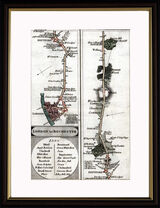 London to Rochester Framed Art Print by John Cary