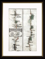Leatherhead to Guildford Framed Art Print by John Cary