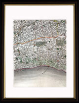 Surrey and Sussex Framed Art Print by John Cary