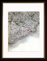 Kent and Sussex Framed Art Print by John Cary