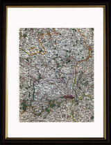 Hertfordshire and Middlesex Framed Art Print by John Cary