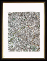 Staffordshire and Derbyshire Framed Art Print by John Cary