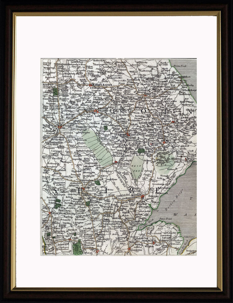 Lincolnshire Framed Art Print by John Cary