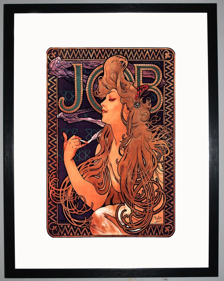 Job Framed Art Print by Alphonse Mucha