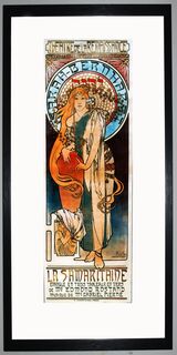 La Samaritaine - Sarah Bernhardt Framed Art Print by Alphonse Mucha