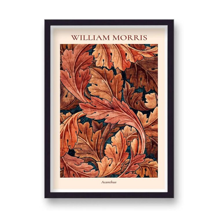 Acanthus Framed Art Print by William Morris