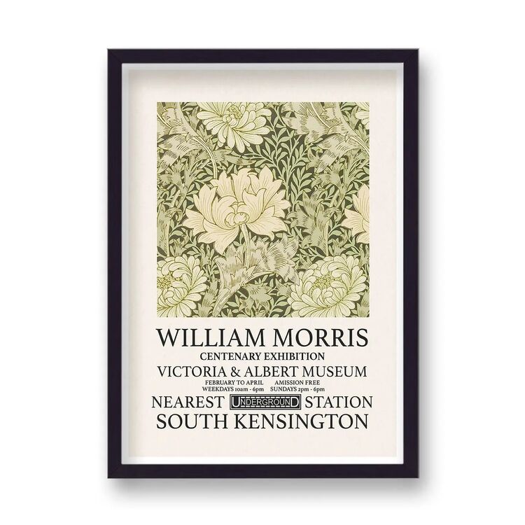 Centenary Exhibition Framed Art Print by William Morris