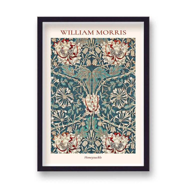 Honeysuckle Framed Art Print by William Morris