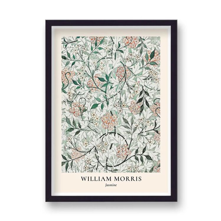 Jasmine Framed Art Print by William Morris