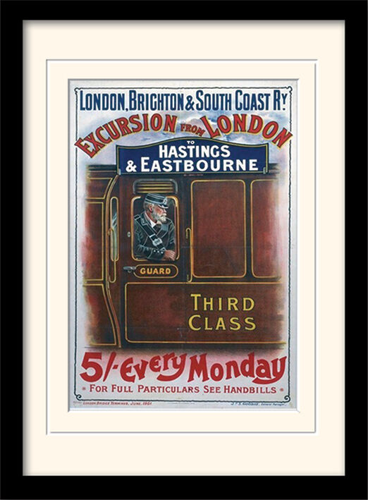 London - Brighton Framed Art Print