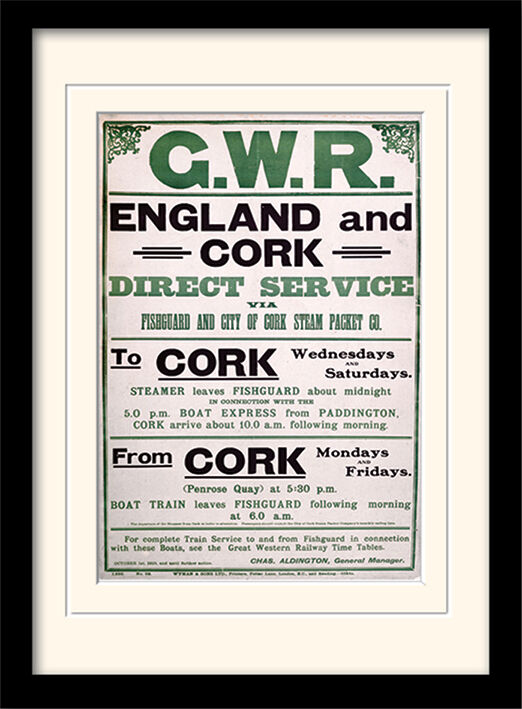 GWR England & Cork Framed Art Print