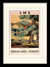 The English Lakes Framed Art Print