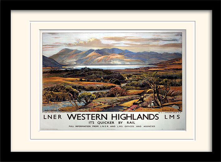 Western Highlands Framed Art Print