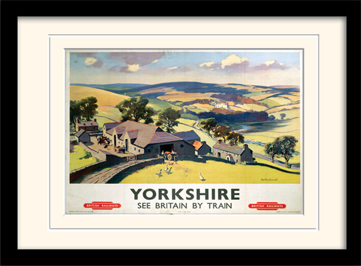 Yorkshire by Train Framed Art Print