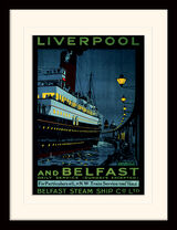 Liverpool and Belfast Framed Art Print