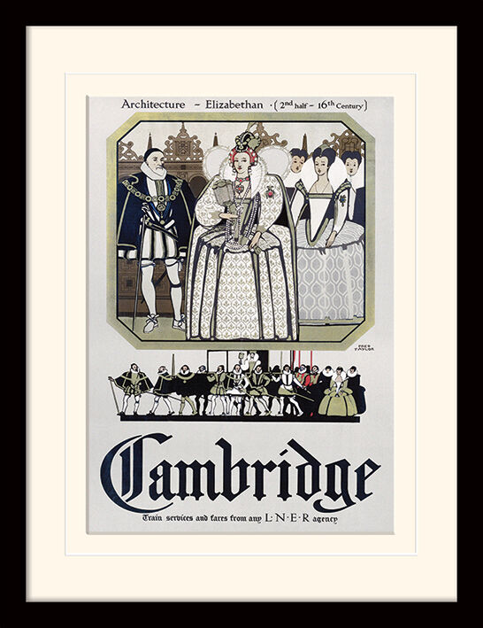 Cambridge - Queen Elizabeth Framed Art Print