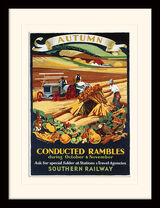 Autumn Rambles Framed Art Print