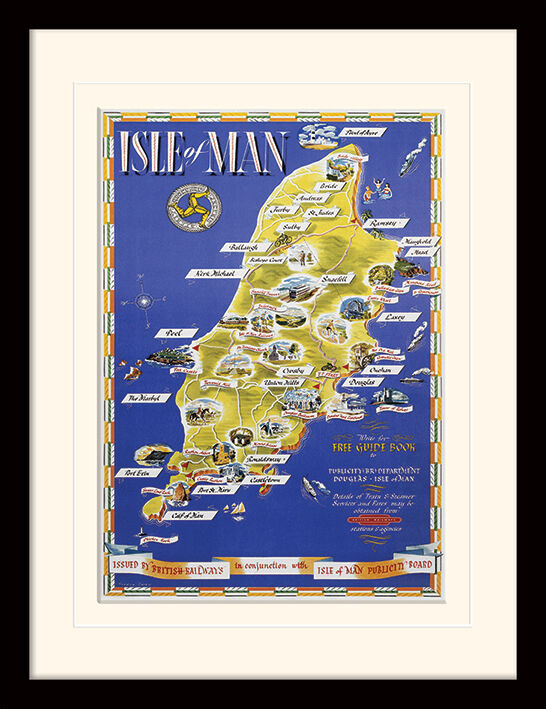 Isle of Man Framed Art Print
