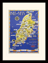 Isle of Man Framed Art Print