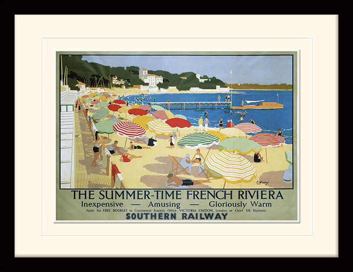 French Riviera Framed Art Print