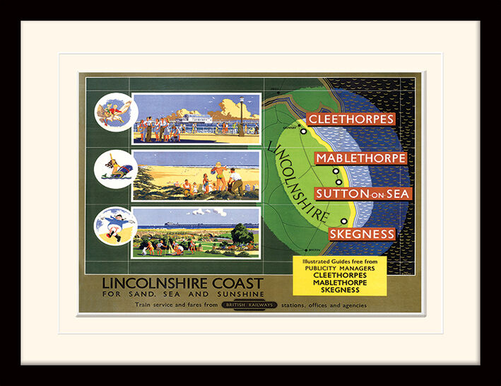 Lincolnshire - Coast Framed Art Print by F Donald Blake