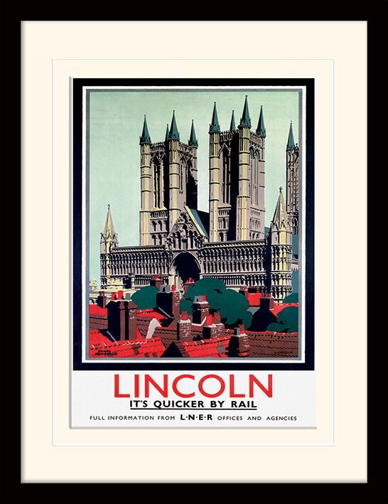 Lincoln - Cathedral Framed Art Print by Frank Newbould