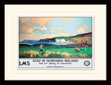 Northern Ireland - Portrush Green Framed Art Print by Norman Wilkinson